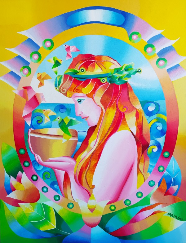 The girl of the origamis by Mairim Perez Roca